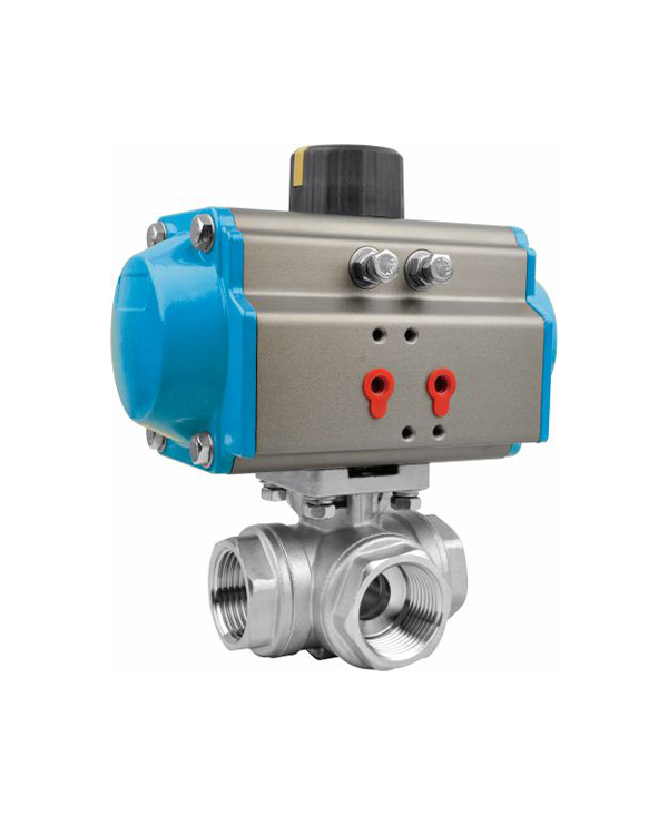 Pneumatic Three-Way Ball Valve