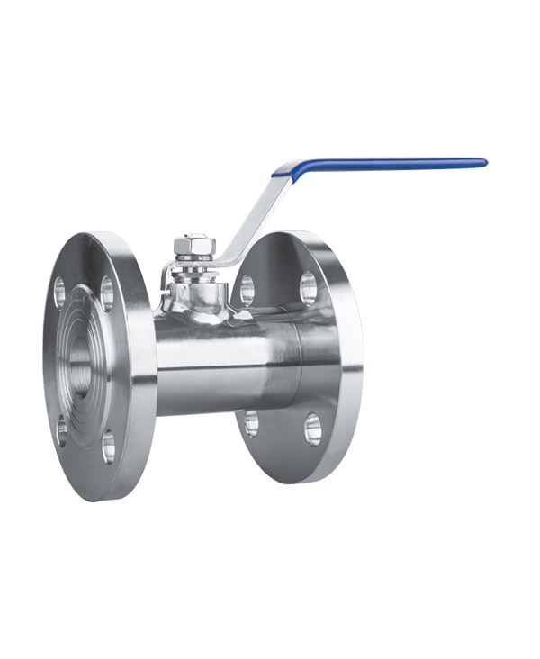 Integrated flange ball valve