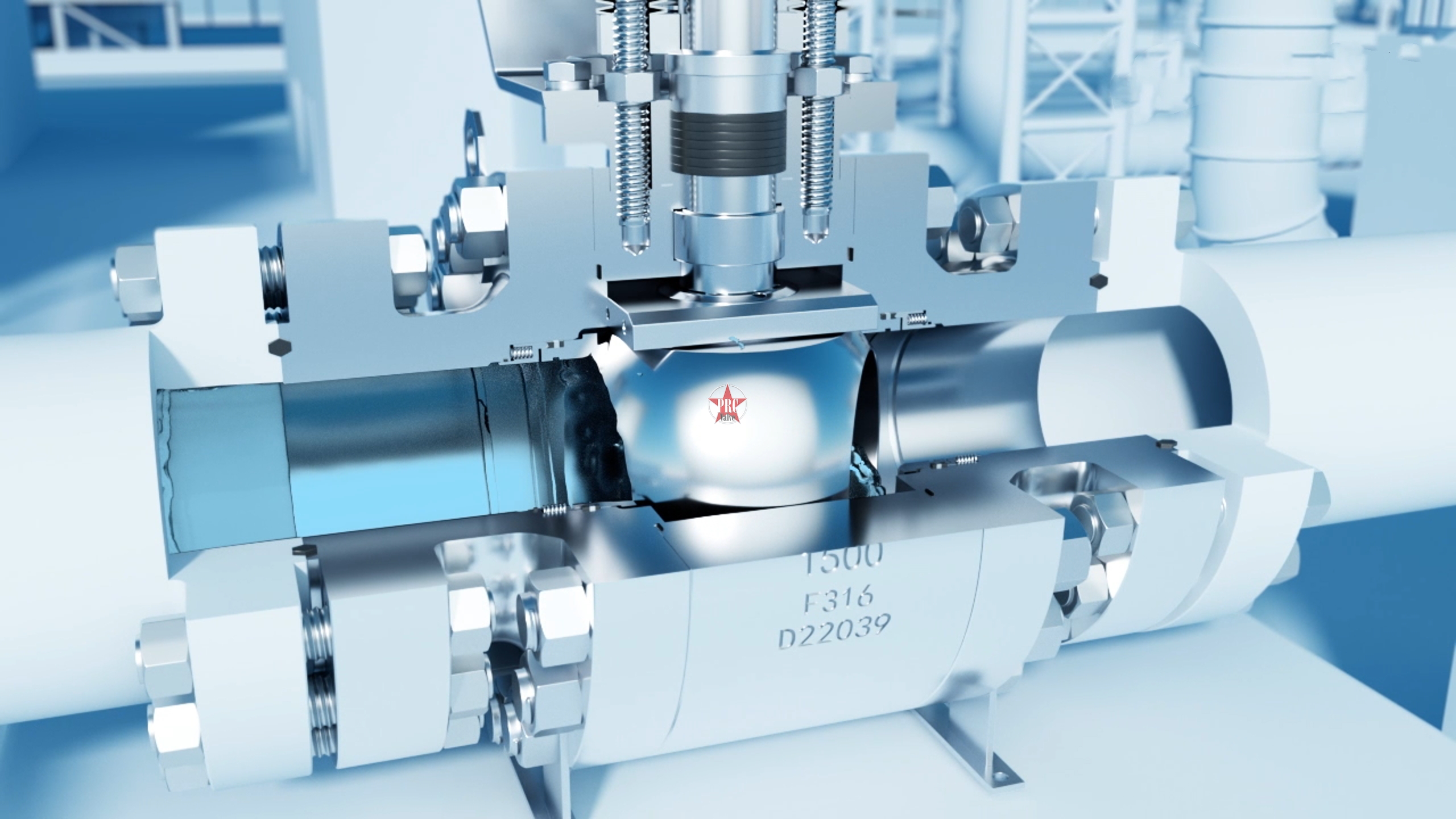 Metal-seated Trunnion Mountes Ball Valve