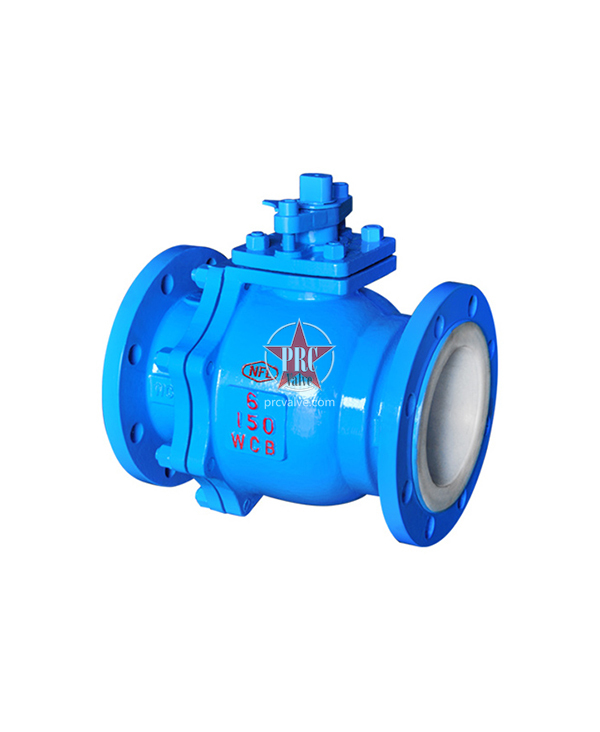 Fluorine-lined ball valves