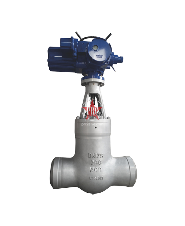 Electric power station gate valve