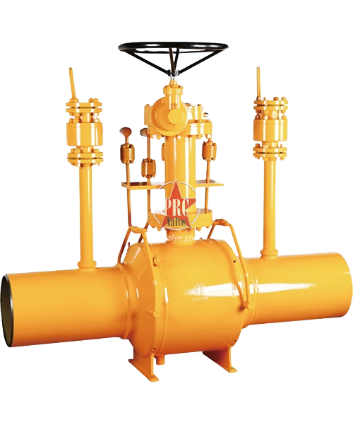 Welded gas ball valve