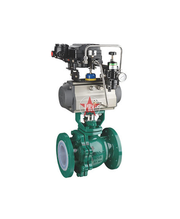 Pneumatic Fluorine Lined Ball Valve