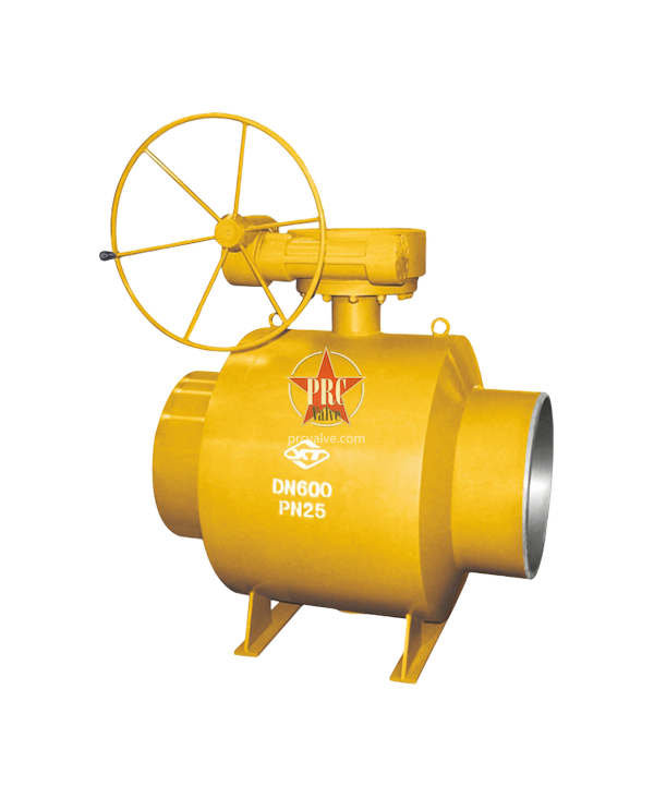 Welded gas ball valve