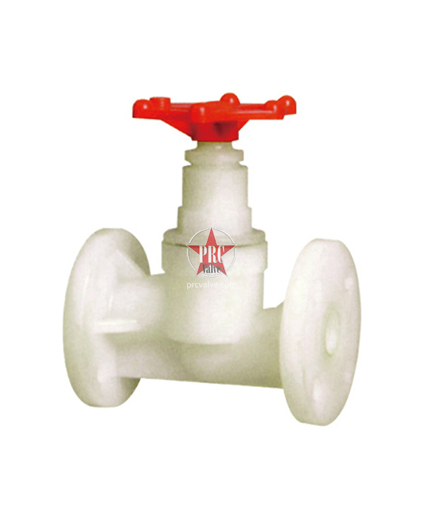 All-plastic flanged globe valve