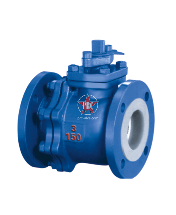 API fluorine lined ball valve