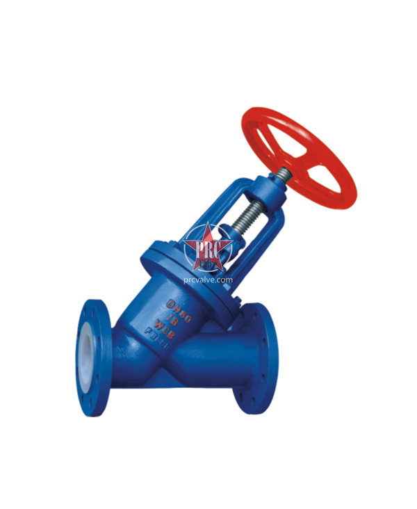 J45 fluorine lined globe valve