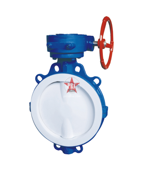 fluorine lined clamp butterfly valve (F4)