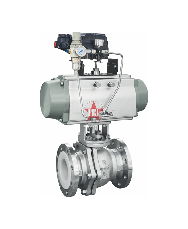 衬氟调节气动球阀