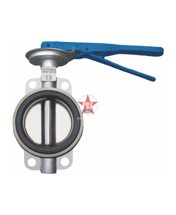 手柄中线对夹式蝶阀