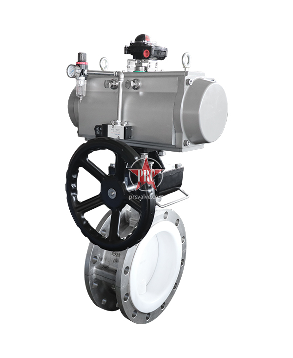 Pneumatic butterfly valve