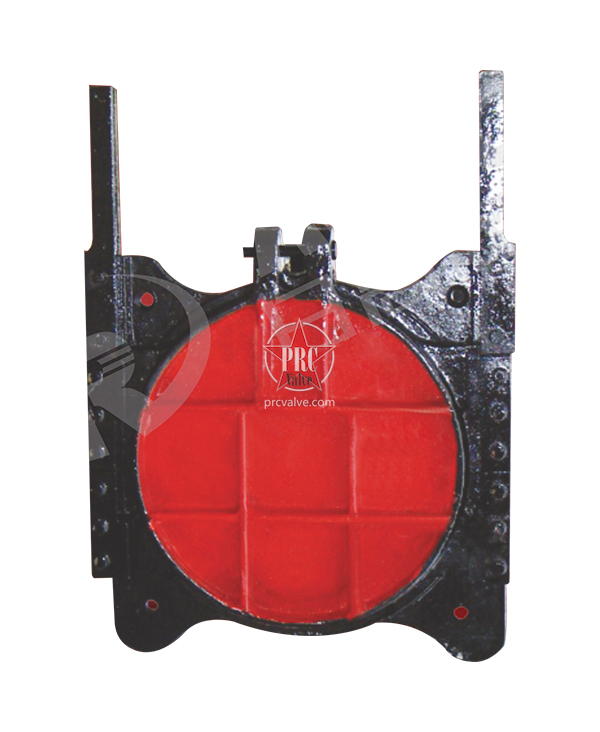 Cast iron inlaid copper round gate