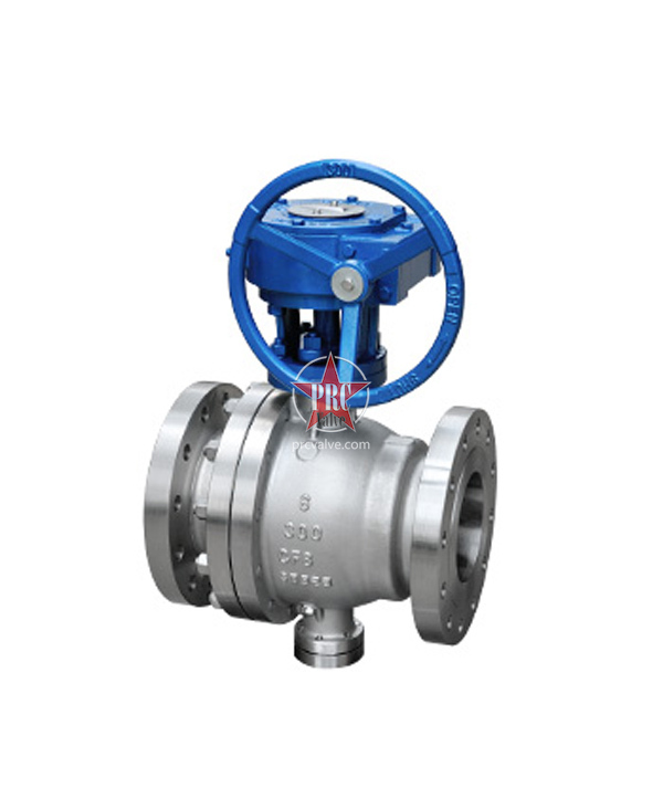 Cast steel fixed ball valve