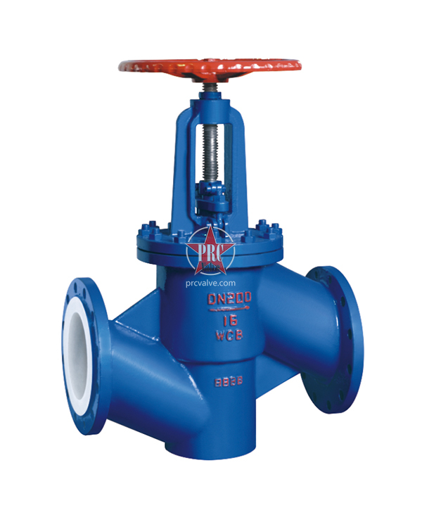 J41 fluorine lined globe valve