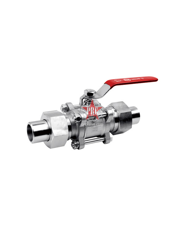 带接管三片式焊接球阀