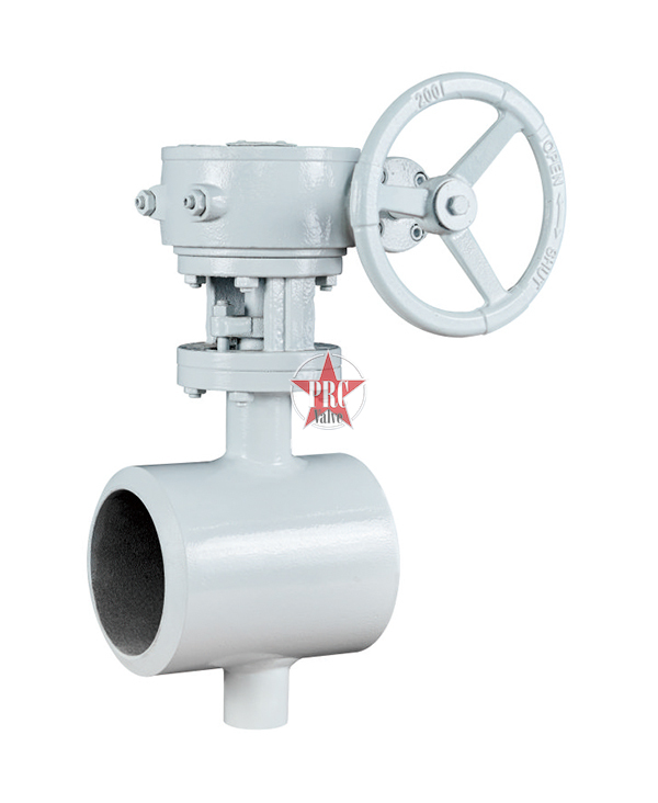 Welded butterfly valve