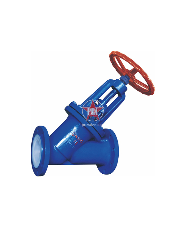 Fluorine lined globe valve