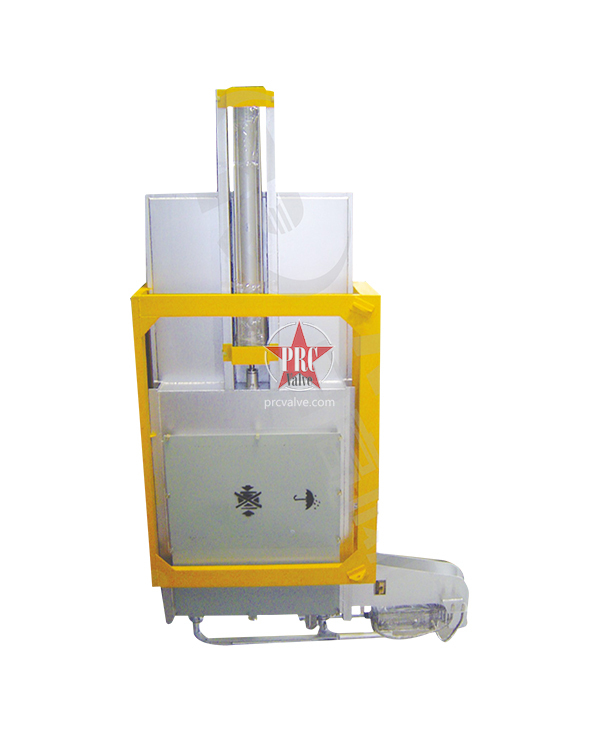 Manual angle flue valve