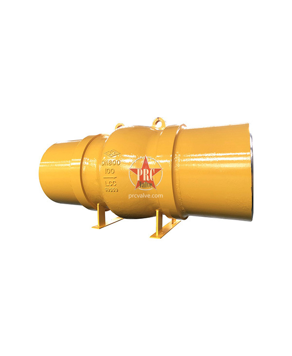 Axial flow check valve