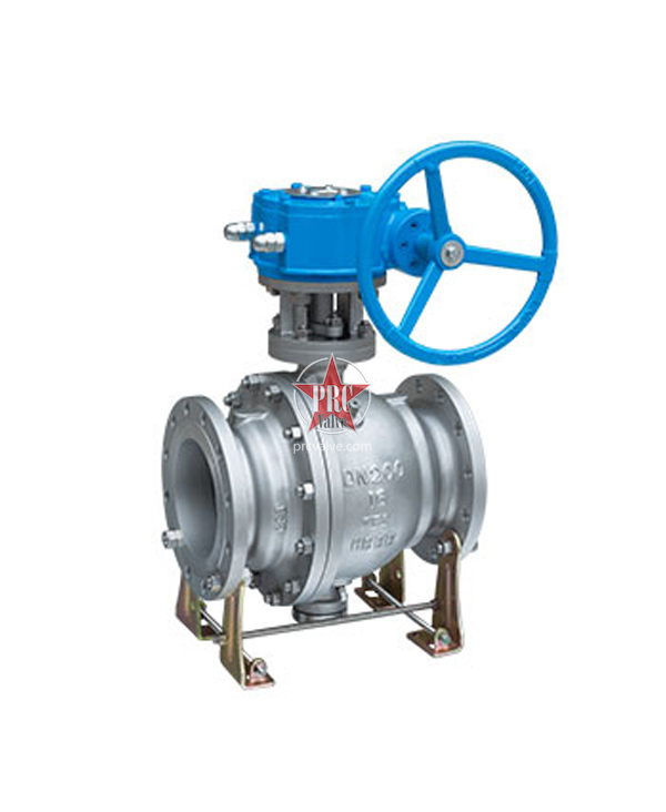 Cast steel fixed ball valve
