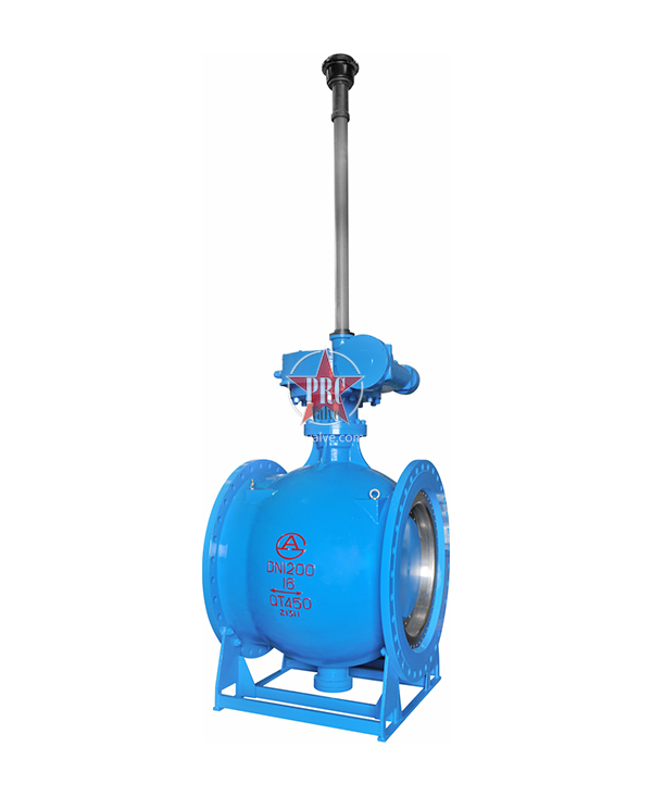 Directly buried eccentric hemisphere valve