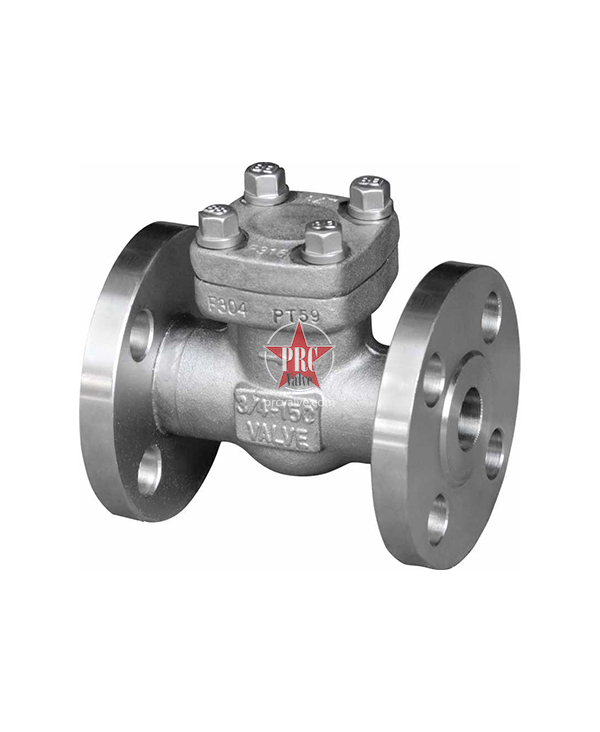 Forged steel lift Swing-open flange check valve