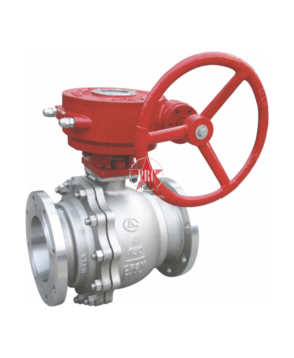 Worm hard sealed ball valve