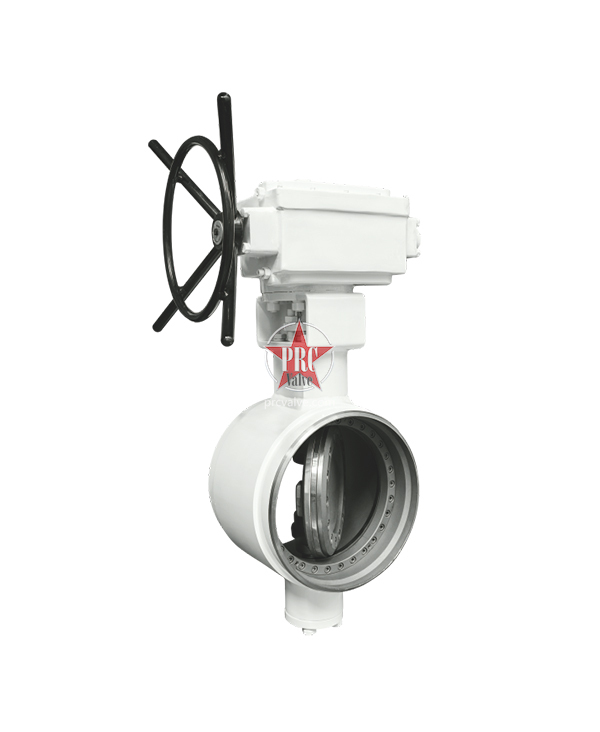 Three Eccentric Hard Hitting All Metal Sealing Butterfly Valve