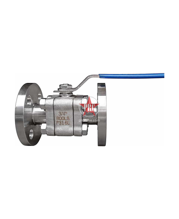 Forged steel three-section flanged ball valve