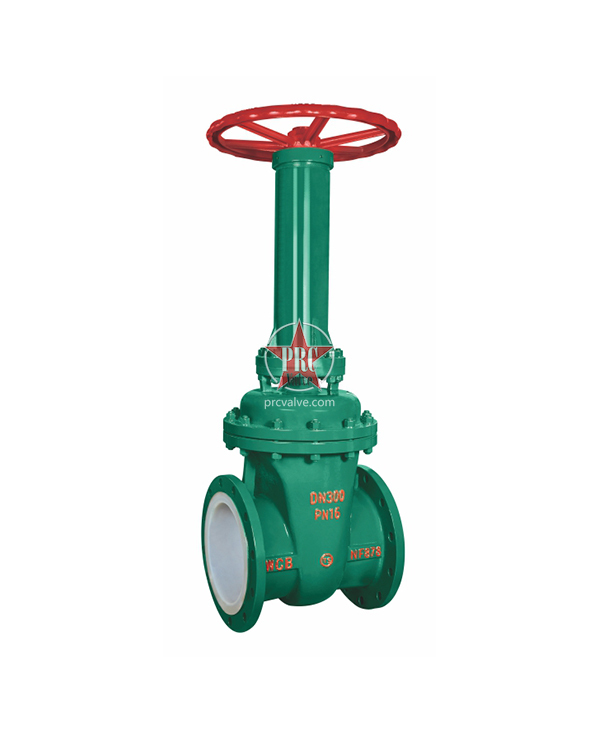 Fluorine lined Non rising stem gate valve