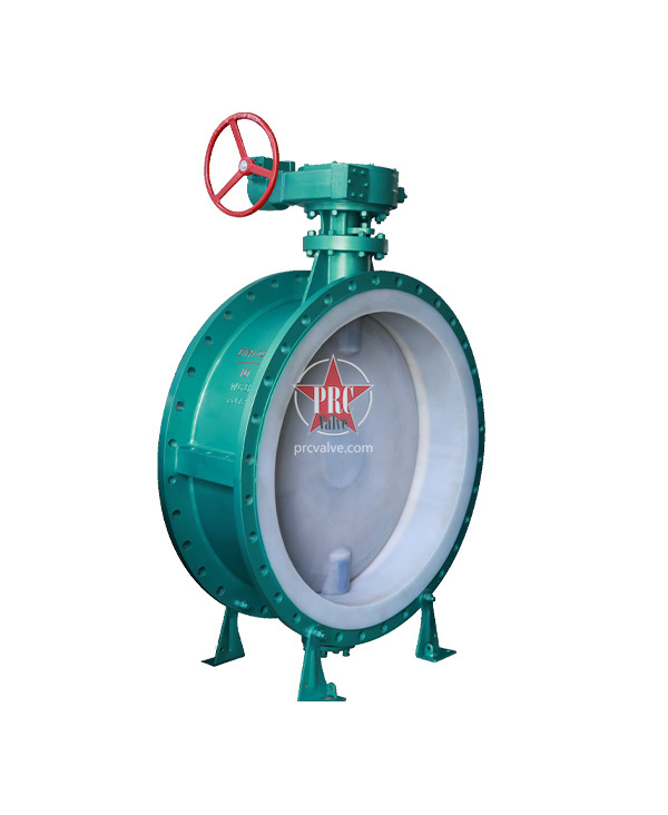 Fluorine lined butterfly valve