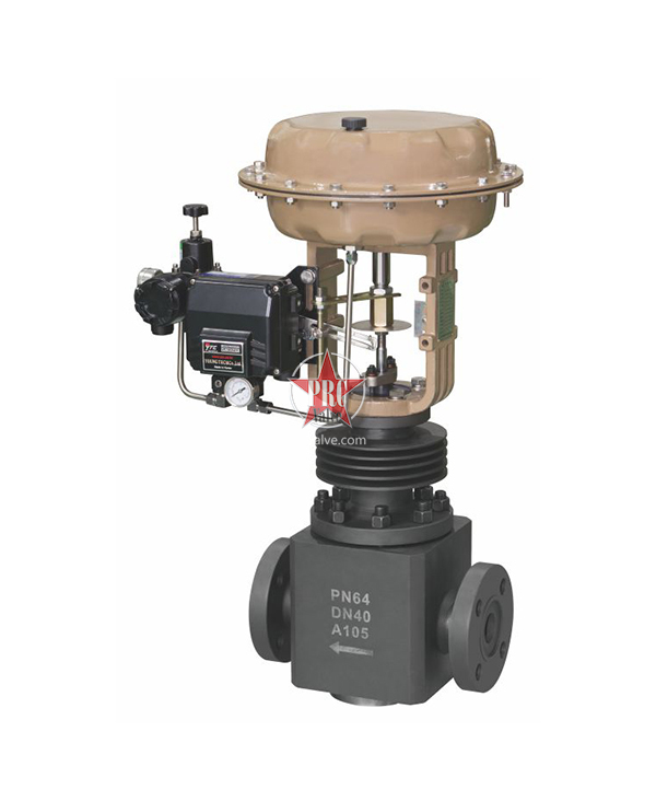 Pneumatic multi-stage cage type high-pressure regulating valve