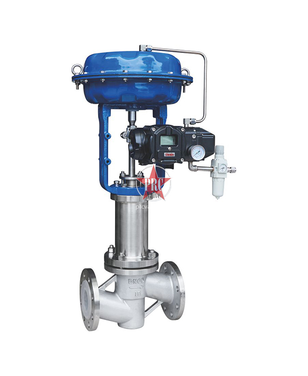 Pneumatic fluorine lining (bellows) regulating valve