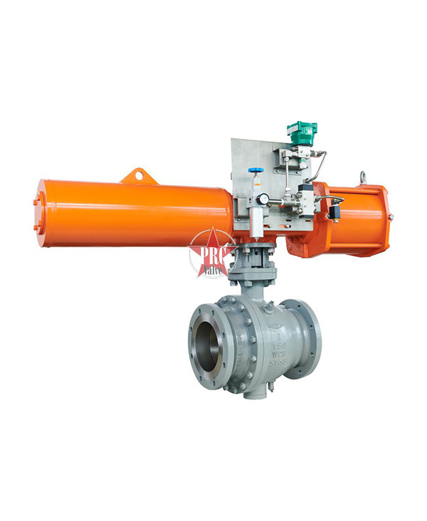 Pneumatic fixed ball valve