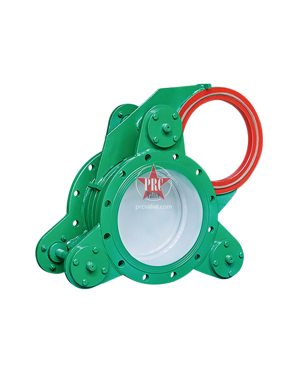 Manual fan-shaped blind plate valve