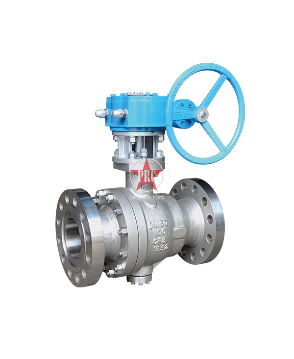 Cast steel Trunnion ball valve