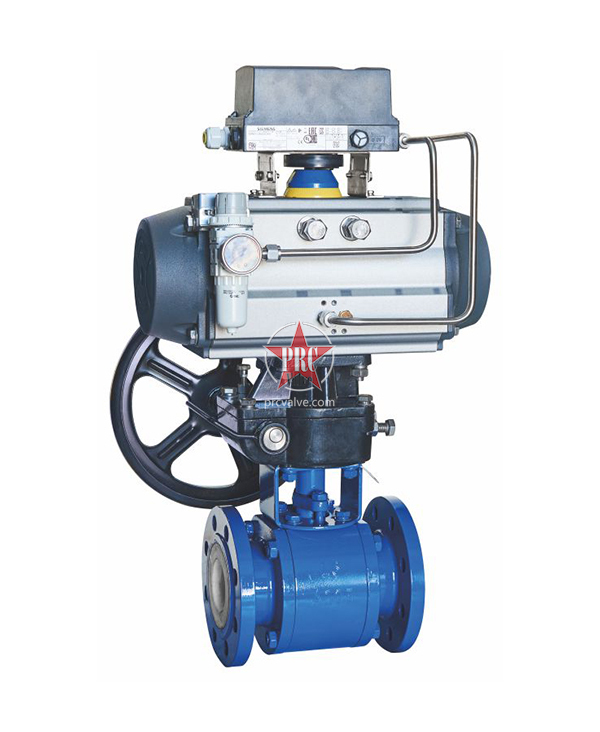 Pneumatic ceramic ball valve
