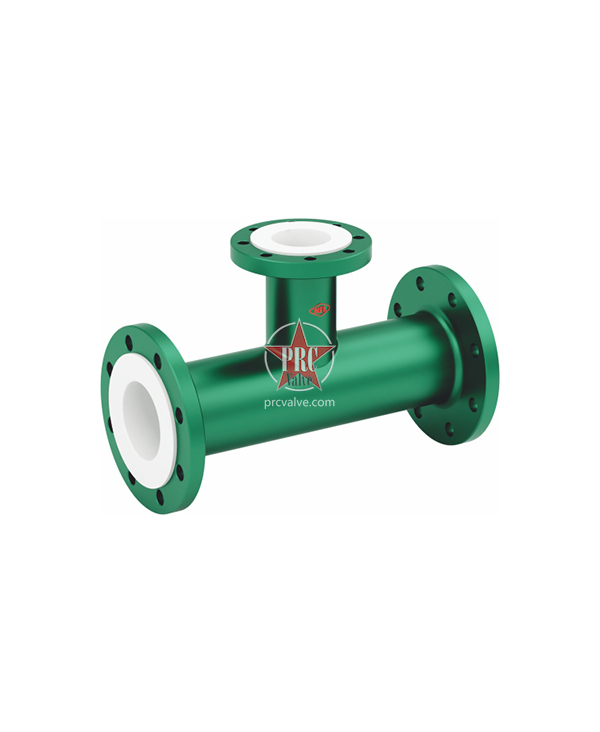 Reducing fluorine lined tee