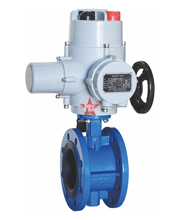 Electric rubber butterfly valve