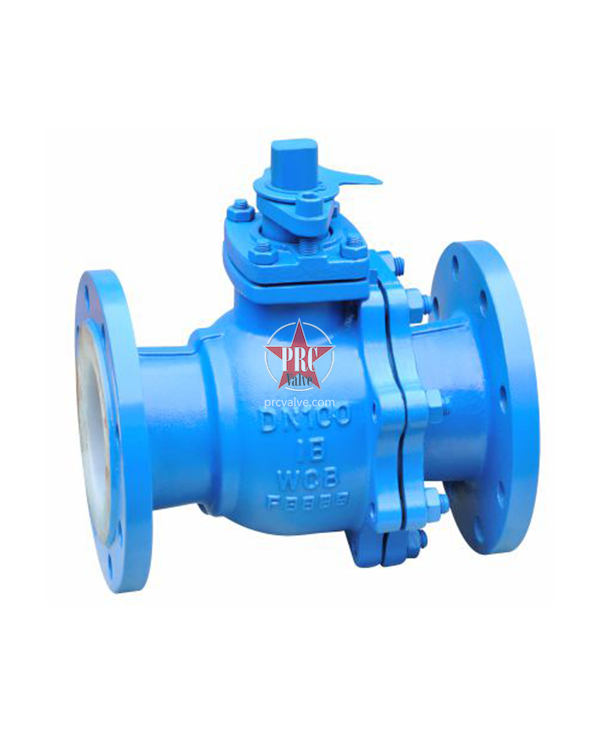 Fluorine lined ball valve