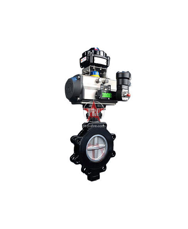 气动凸耳式对夹蝶阀