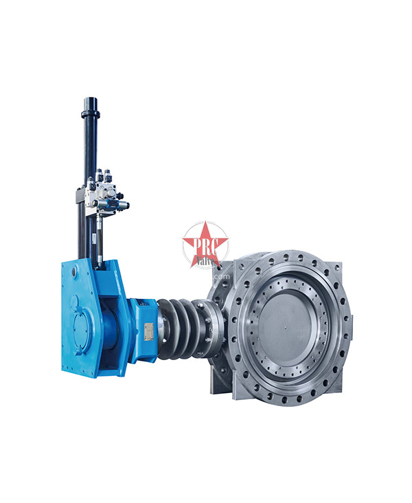 High temperature metal seated hydraulic butterfly valve