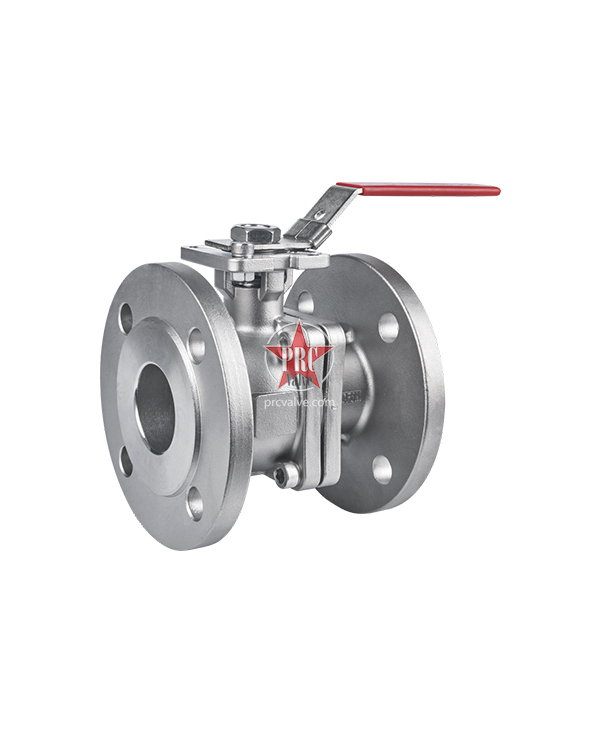 二片式德标高平台法兰球阀