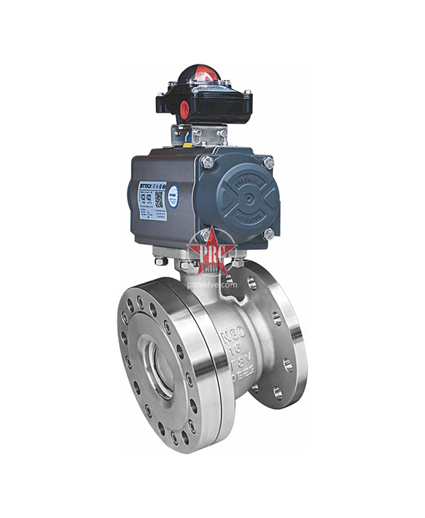 Pneumatic tank bottom ball valve