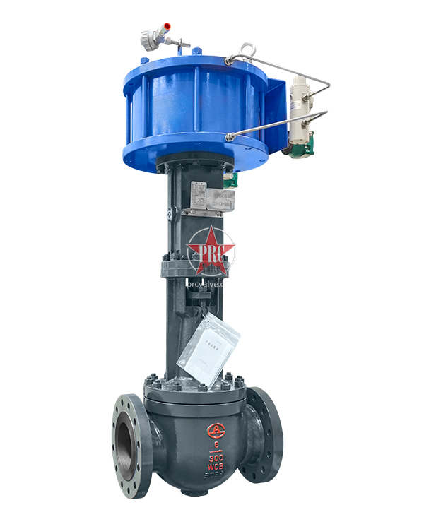 Pneumatic track ball valve