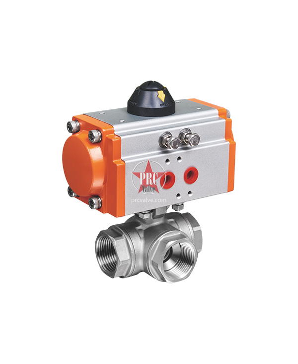 三通高平台螺纹球阀