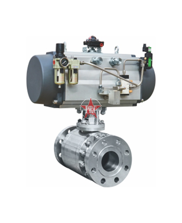 High-pressure discharge ball valve