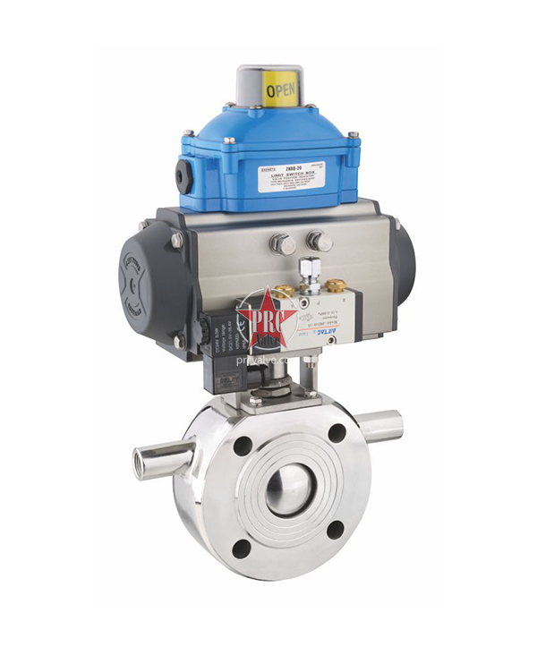 Pneumatic insulated ball valve