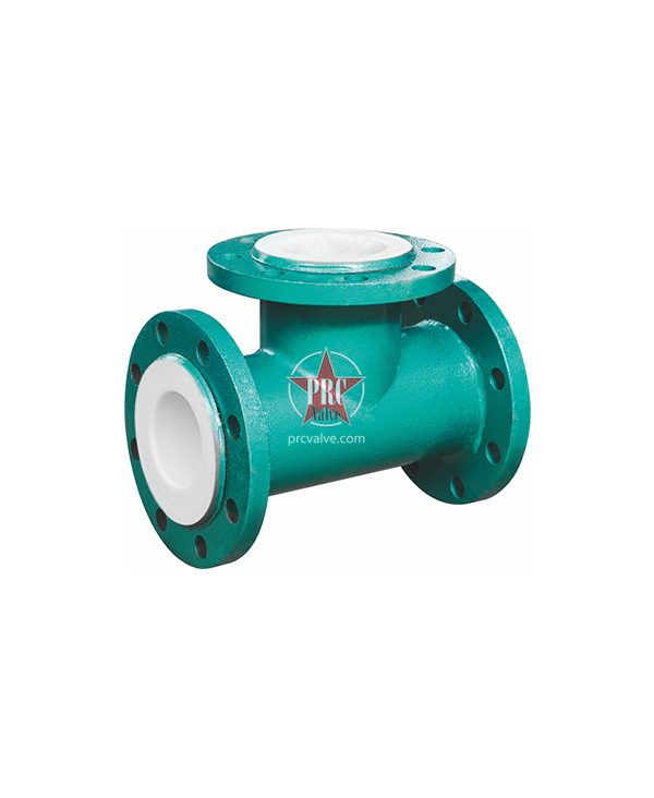 Equal diameter fluorine lined tee