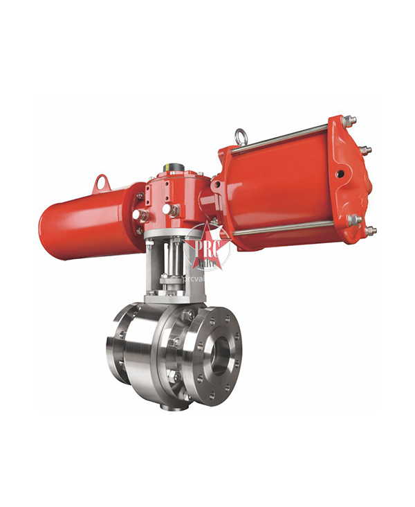 Pneumatic high pressure forged steel ball valve